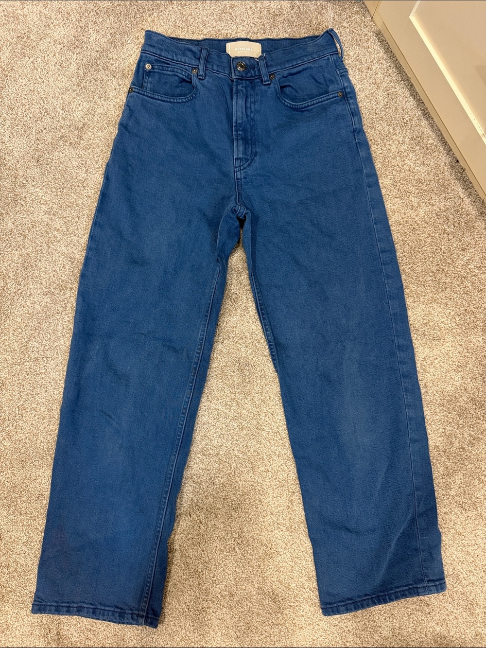 Everlane Blue color Straight-Leg Women's the way high Jeans